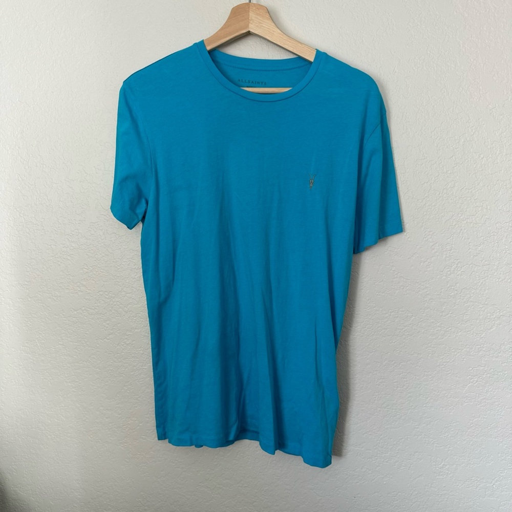 ALLSAINTS Like New Blue Crew Neck T-Shirt